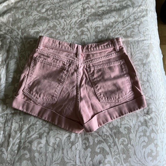 Pink denim shorts - Picture 3 of 6